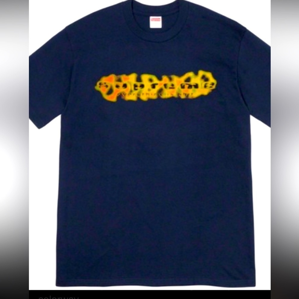 SUPREME navy everything is shit tee